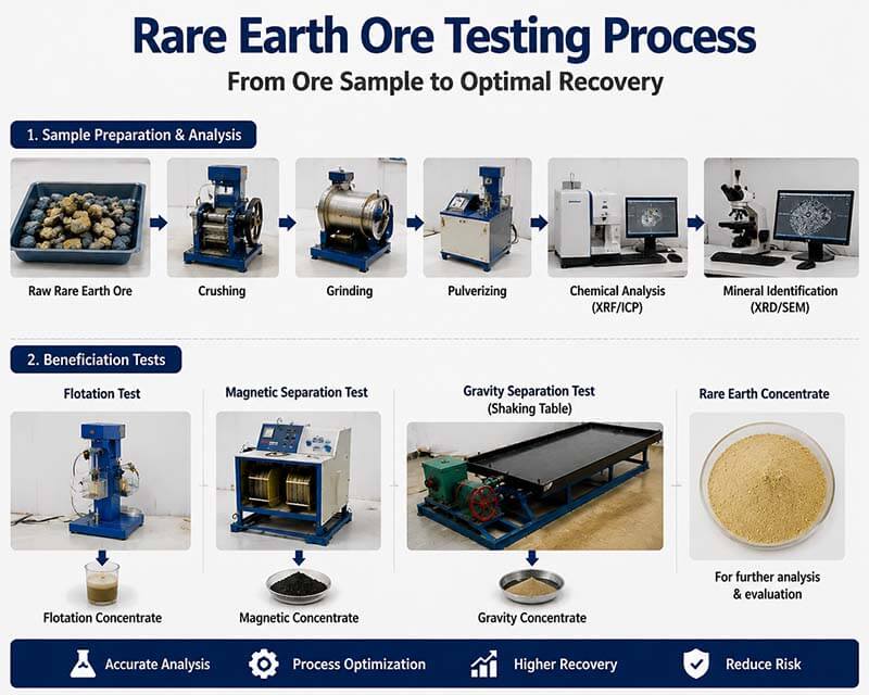Rare Earth Ore Benefication Testing